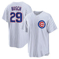Chicago Cubs #29 Michael Busch White MASONITE Home Replica Jersey