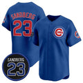 Chicago Cubs #23 Ryne Sandberg Royal MASONITE 'Ryne Sandberg Tribute' Vapor Limited V2 Stitched Jersey