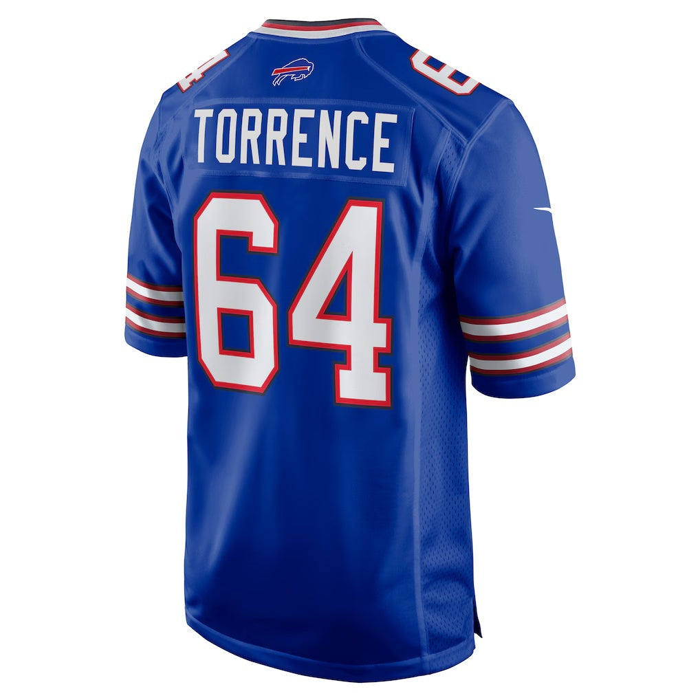 B.Bills #64 O'Cyrus Torrence Royal MASONITE Home Game Jersey