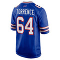 B.Bills #64 O'Cyrus Torrence Royal MASONITE Home Game Jersey