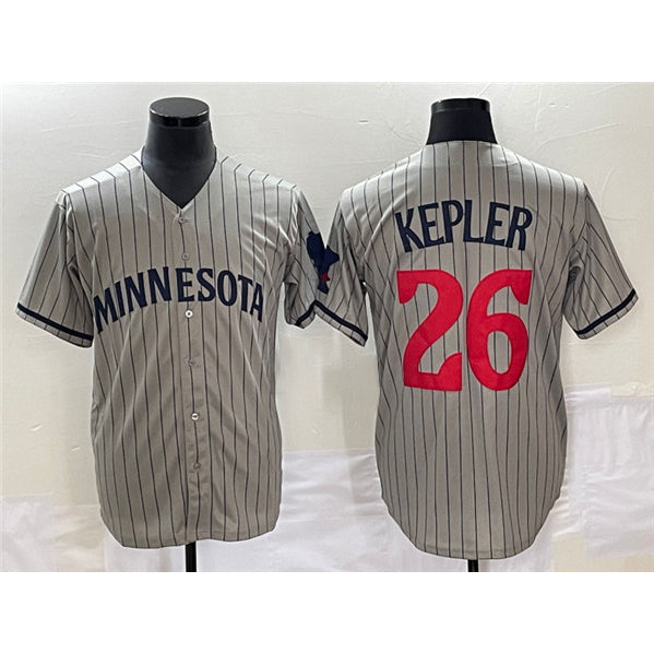 Minnesota Twins #26 Max Kepler Gray MASONITE Cool Base Stitched Jersey
