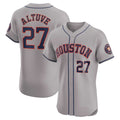 Houston Astros #27 Jose Altuve Gray MASONITE Road Elite Player Jersey
