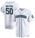 Seattle Mariners #50 Bryce Miller White MASONITE Home Limited Stitched jersey