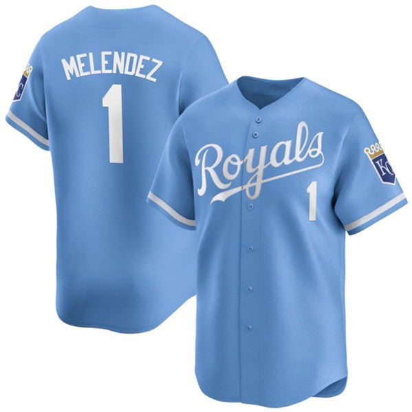 Kansas City Royals #1 MJ Melendez Light Blue MASONITE Alternate Limited Stitched Jersey