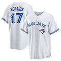 Toronto Blue Jays #17 Jose Berrios White MASONITE Home Replica Jersey
