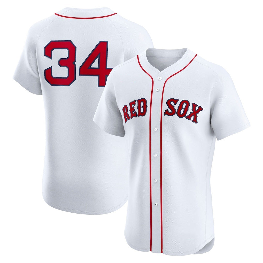 Boston Red Sox #34 David Ortiz White MASONITE Home Elite Jersey