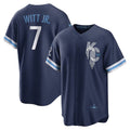 Kansas City Royals #7 Bobby Witt Jr. Navy MASONITE City Connect Replica Player Jersey