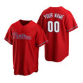 Custom Philadelphia Phillies Red MASONITE Stitched Cool Base Jersey