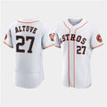 Houston Astros #27 Jose Altuve White MASONITE 60th Anniversary Flex Base Stitched Jersey