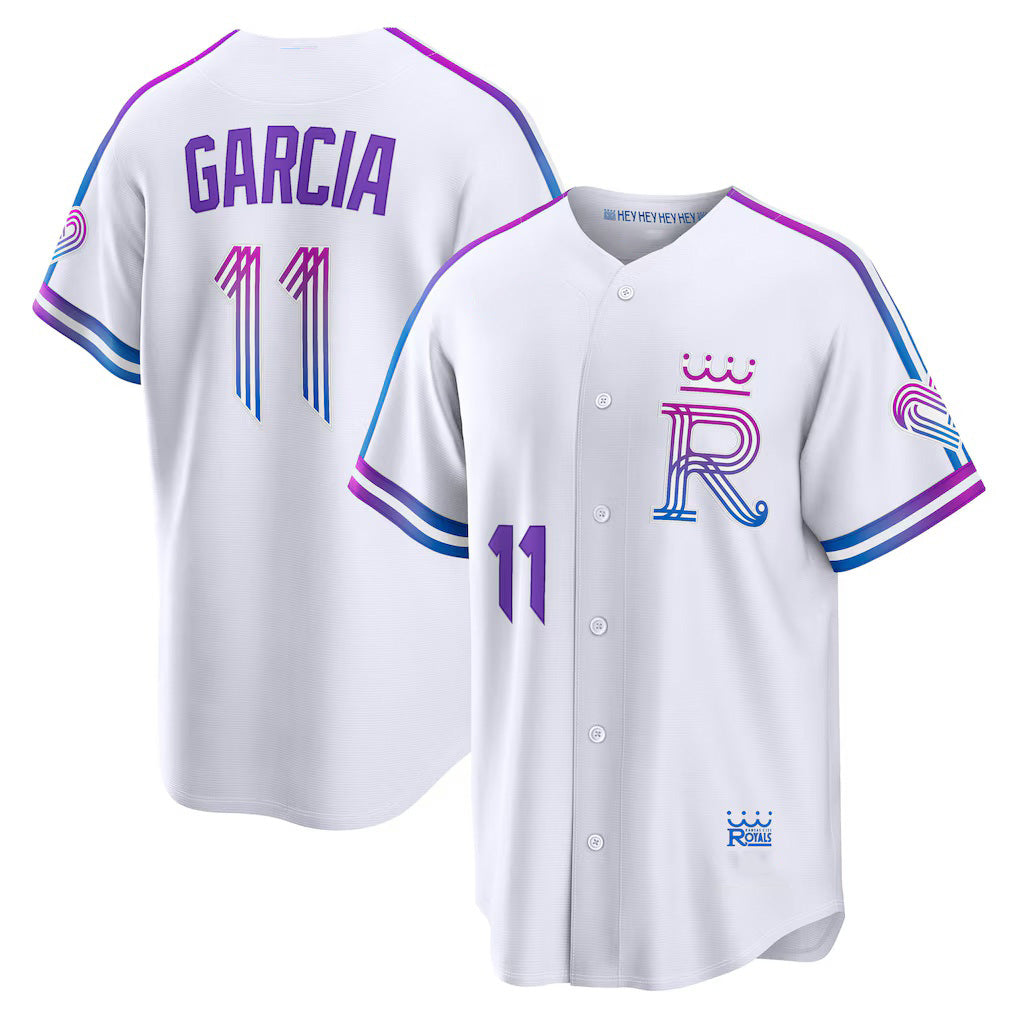 Kansas City Royals #11 Maikel Garcia White MASONITE 2026 City Connect Stadium Jersey