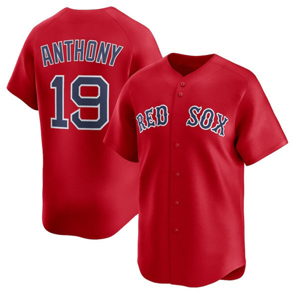 Boston Red Sox #19 Roman Anthony Red MASONITE 2024 Alternate Limited Stitched Jersey