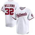 Washington Nationals #32 Trevor Williams White MASONITE 2025 Home Limited Stitched Jersey