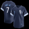 Kansas City Royals #7 Bobby Witt Jr.Navy MASONITE City Connect Limited Player Jersey
