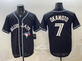 Toronto Blue Jays #7 Kazuma Okamoto 2026 Fashion Replica Black MASONITE Out Stitched Jersey