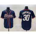 Detroit Tigers #30 Kerry Carpenter Navy MASONITE With Patch Cool Base Stitched Jersey