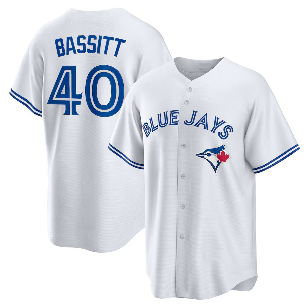 Toronto Blue Jays #40 Chris Bassitt White MASONITE Home Replica Jersey