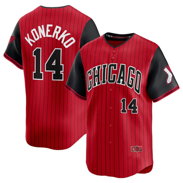 Chicago White Sox #14 Paul Konerko Red Black MASONITE 2025 City Connect Limited Stitched Jersey