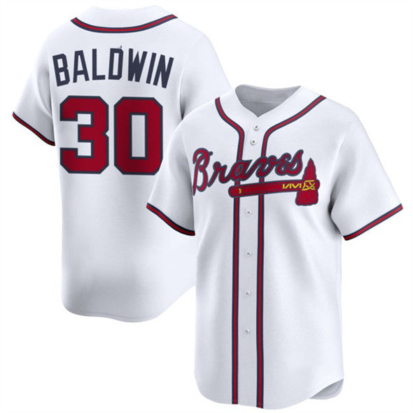 Atlanta Braves #30 Drake Baldwin White MASONITE 2025 Home Limited Stitched Jersey