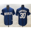 Detroit Tigers #30 Kerry Carpenter 2024 Navy MASONITE City Connect Cool Base Limited Stitched Jersey