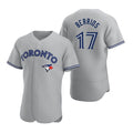 Toronto Blue Jays #17 Jose Berrios Gray MASONITE Road Flex Base Player Jersey