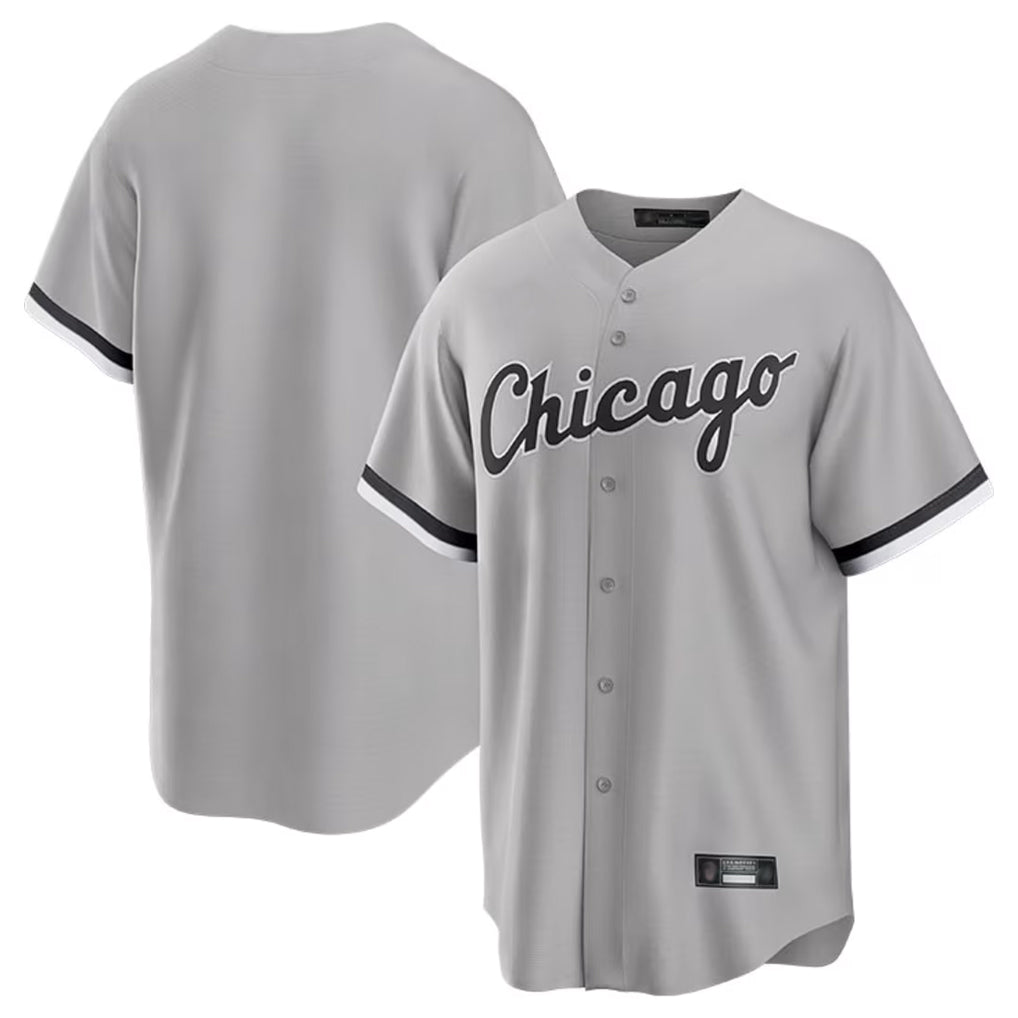 Chicago White Sox Blank Player Gray MASONITE Home Game Stitched Jerseys