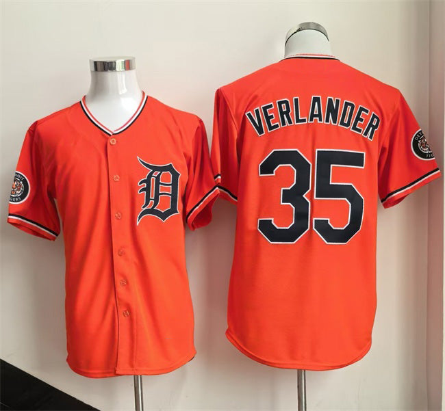 Detroit Tigers #35 Justin Verlander Orange MASONITE 2026 Cool Base Stitched Jersey 2