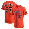 Houston Astros #27 Jose Altuve Orange MASONITE Alternate Elite Player Jersey