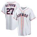 Houston Astros #27 Jose Altuve White MASONITE Home Replica Player Name Jersey