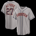 Houston Astros #27 Jose Altuve Gray MASONITE Road Replica Jersey
