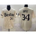Boston Red Sox #34 David Ortiz Cream MASONITE Gothic Vapor Limited Stitched Jersey