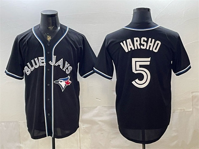 Toronto Blue Jays #5 Daulton Varsho 2026 Fashion Replica Black MASONITE Out Stitched Jersey