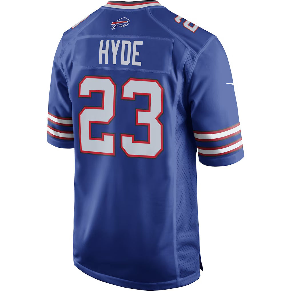 B.Bills #23 Micah Hyde Royal MASONITE Game Player Jersey