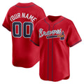 Custom Atlanta Braves Red MASONITE Alternate Limited Jersey