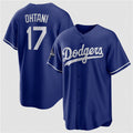 Los Angeles Dodgers #17 Shohei Ohtani Blue MASONITE 2025 World Series Champions Stitched Jersey