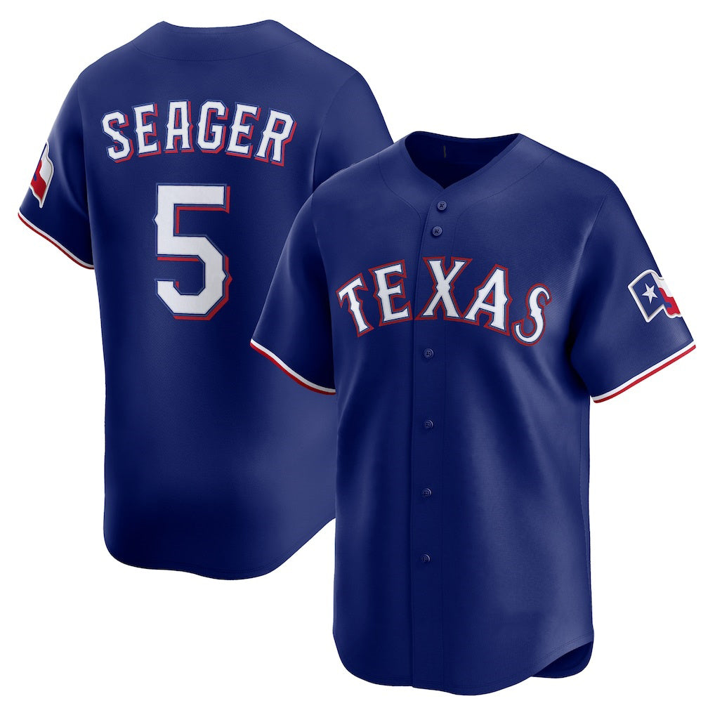 Texas Rangers #5 Corey Seager Royal MASONITE Alternate 2 Limited Jersey