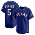 Texas Rangers #5 Corey Seager Royal MASONITE Alternate 2 Limited Jersey