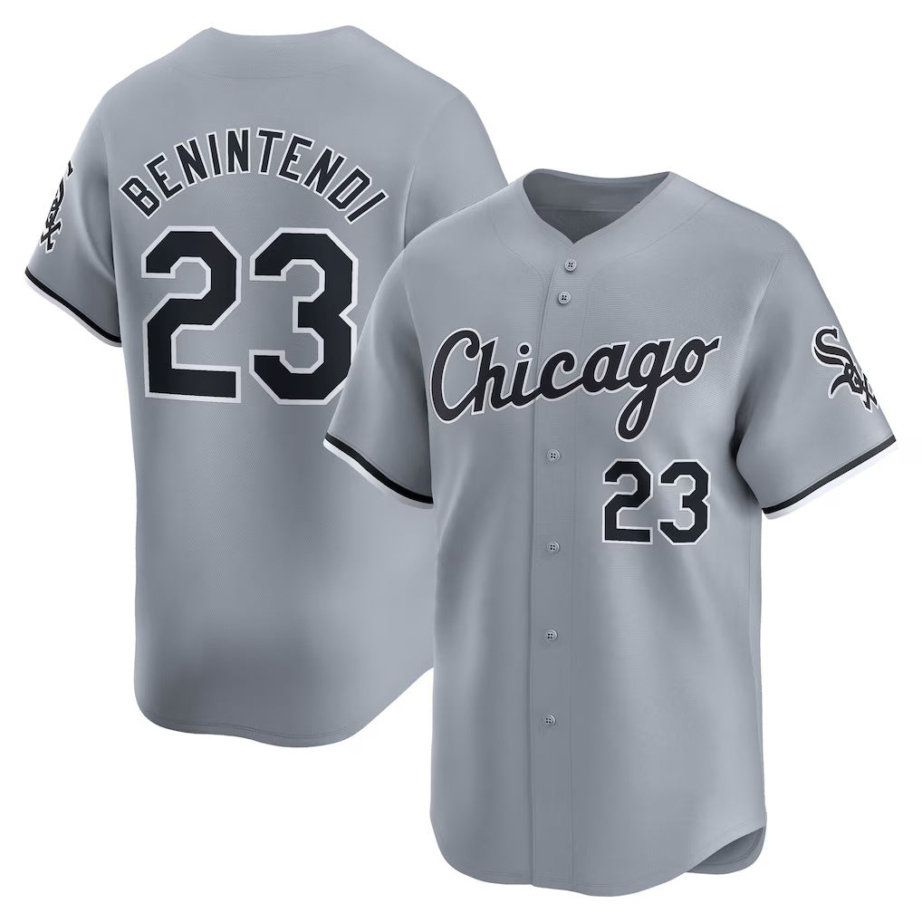 Chicago White Sox #23 Andrew Benintendi White MASONITE Road Limited Player Jersey