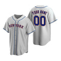 Custom New York Mets Gray MASONITE Stitched Cool Base Road Jersey