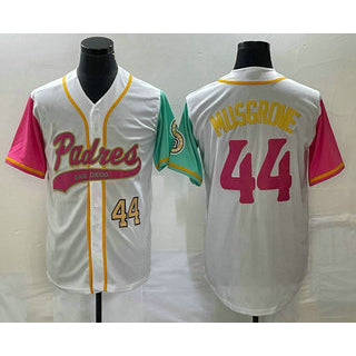 San Diego Padres #44 Joe Musgrove Number White MASONITE NEW 2023 City Connect Cool Base Stitched Jersey