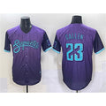 Arizona Diamondbacks #23 Zac Gallen Purple MASONITE 2025 City Connect Limited Stitched Jersey
