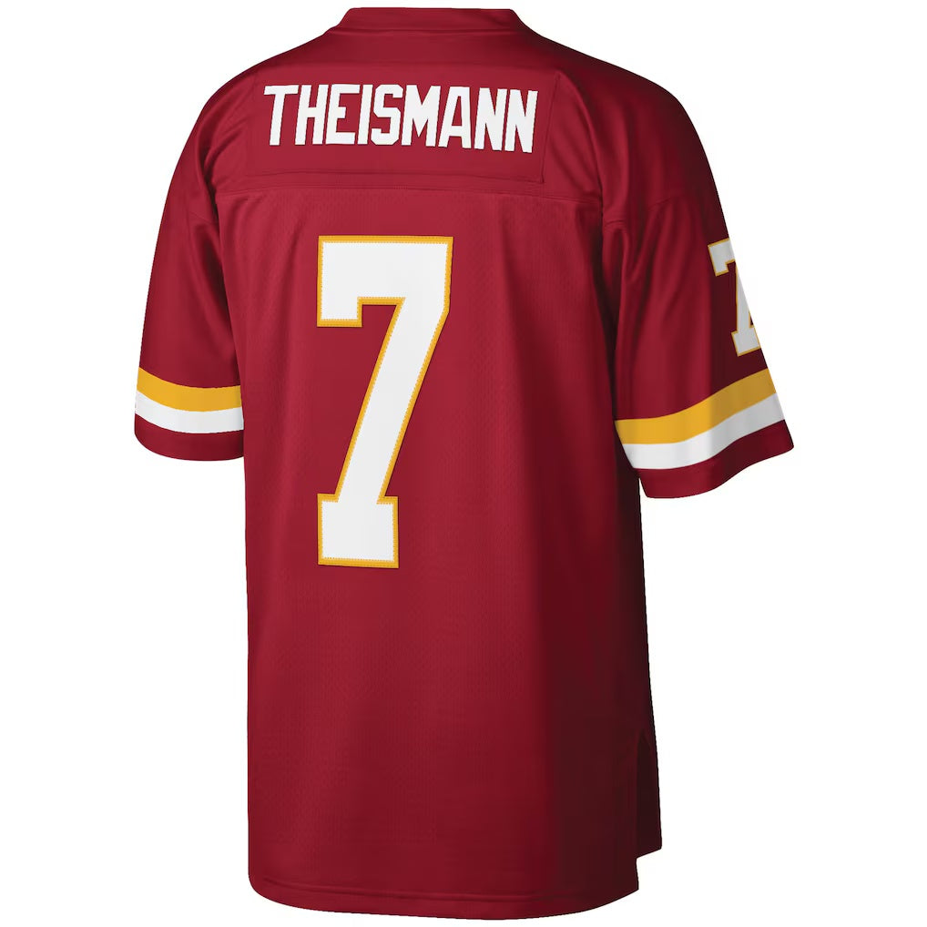 W.Football Team #7 Joe Theismann Mitchell & Ness Burgundy MASONITE Legacy Replica Jersey