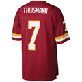 W.Football Team #7 Joe Theismann Mitchell & Ness Burgundy MASONITE Legacy Replica Jersey