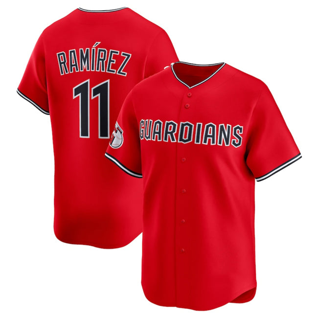 Cleveland Guardians #11 Jose Ramirez Red MASONITE Alternate Limited Stitched Jersey