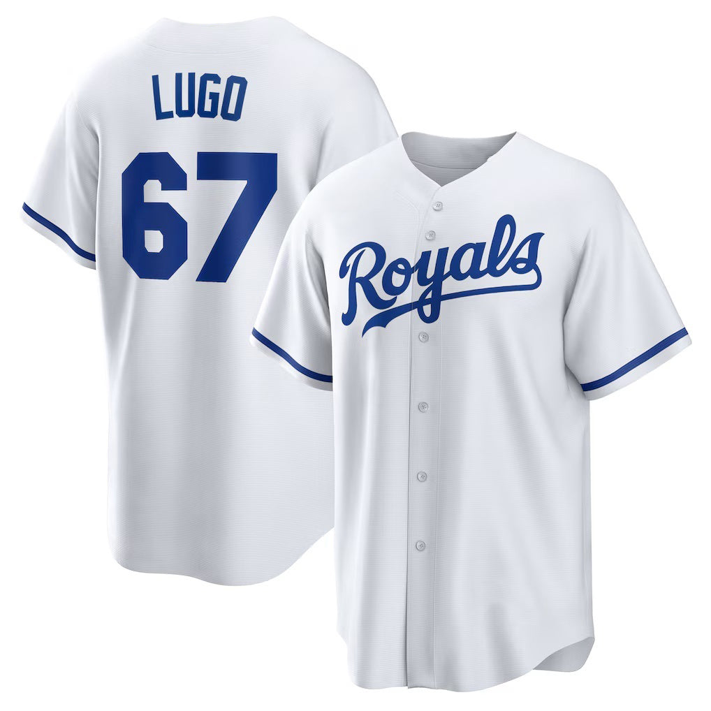 Kansas City Royals #67 Seth Lugo White MASONITE Home Replica Jersey