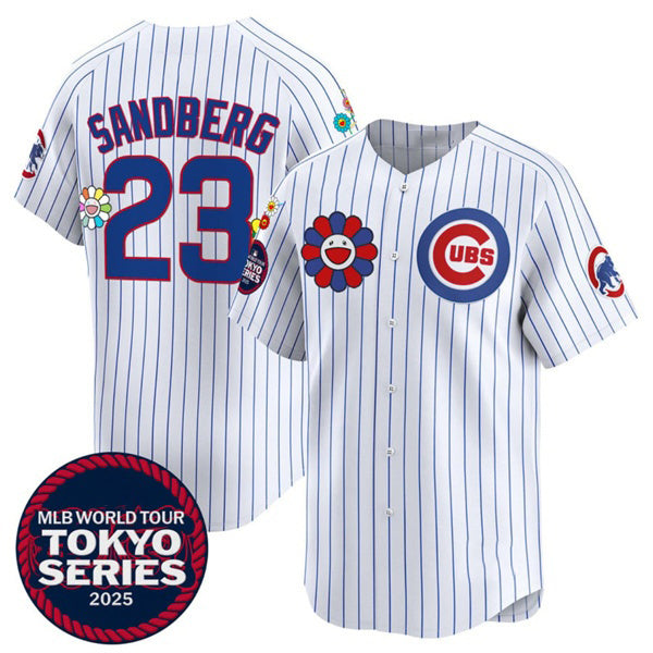 Chicago Cubs #23 Ryne Sandberg White MASONITE 2025 Tokyo Series Limited Stitched Jersey