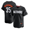Baltimore Orioles #35 Adley Rutschman Black MASONITE City Connect Limited Player Jersey