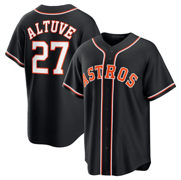 Houston Astros #27 Jose Altuve 2026 Black MASONITE Out Stitched Jersey