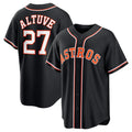 Houston Astros #27 Jose Altuve 2026 Black MASONITE Out Stitched Jersey