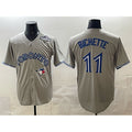 Toronto Blue Jays #11 Bo Bichette Gray MASONITE 2025 World Series Home Cool Base Stitched Jersey