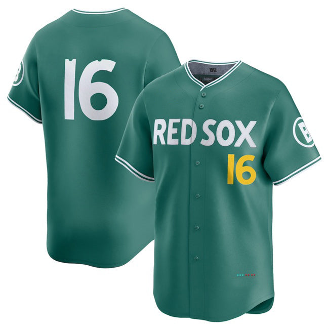 Boston Red Sox #16 Jarren Duran Green MASONITE 2025 City Connect Limited Stitched Jersey